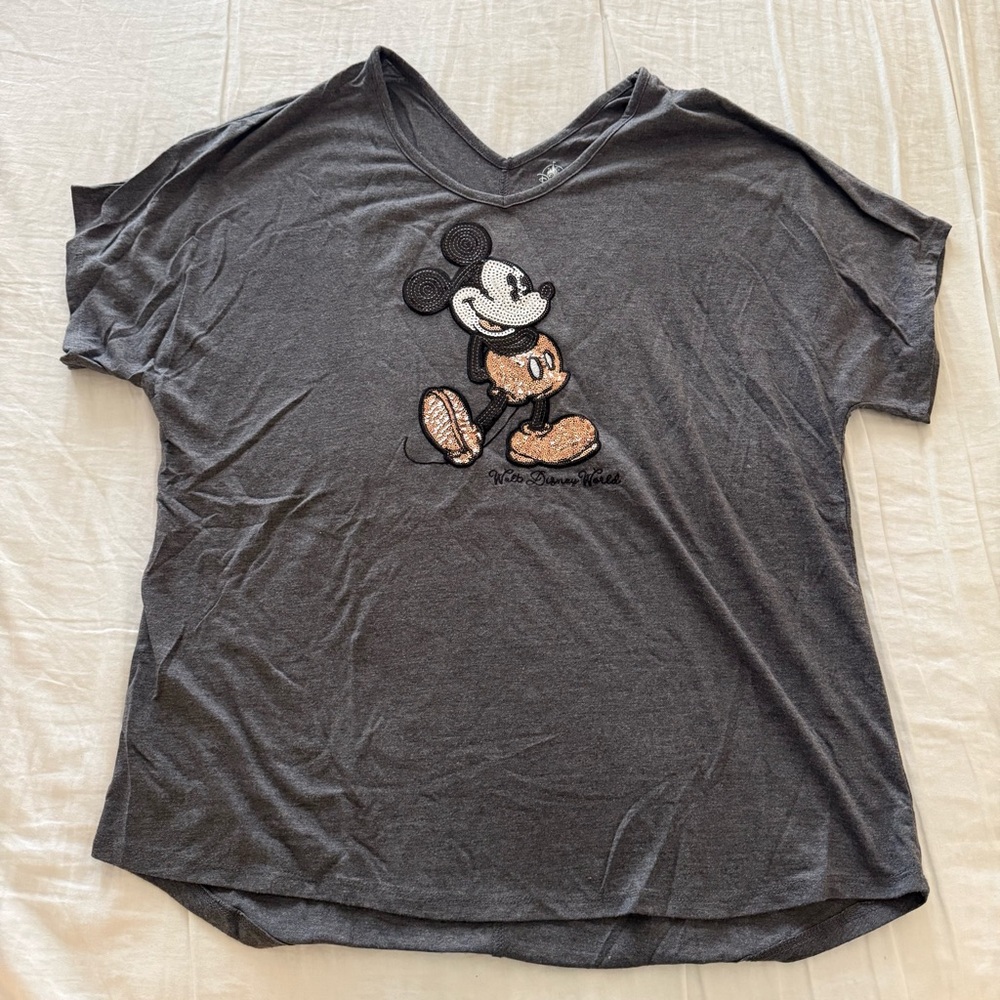Disney World Sequin Mickey Top